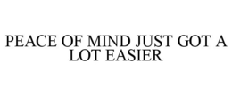 PEACE OF MIND JUST GOT A LOT EASIER trademark