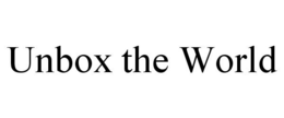 UNBOX THE WORLD trademark