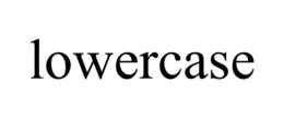 LOWERCASE trademark