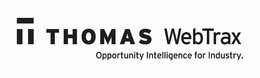 T THOMAS WEBTRAX OPPORTUNITY INTELLIGENCE FOR INDUSTRY. trademark