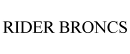 RIDER BRONCS trademark