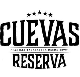 CUEVAS RESERVA FAMILIA TABACALERA DESDE1890 trademark