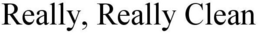REALLY, REALLY CLEAN trademark