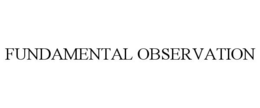 FUNDAMENTAL OBSERVATION trademark