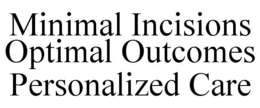 MINIMAL INCISIONS OPTIMAL OUTCOMES PERSONALIZED CARE trademark