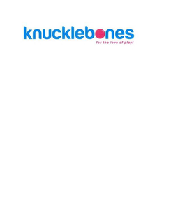 KNUCKLEBONES FOR THE LOVE OF PLAY! trademark
