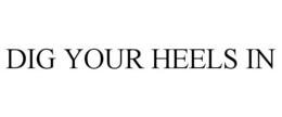 DIG YOUR HEELS IN trademark
