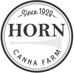 SINCE 1928 HORN CANNA FARM trademark