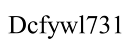 DCFYWL731 trademark