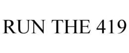 RUN THE 419 trademark