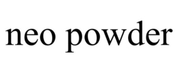 NEO POWDER trademark