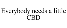 EVERYBODY NEEDS A LITTLE CBD trademark