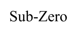SUB-ZERO trademark