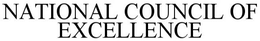NATIONAL COUNCIL OF EXCELLENCE trademark