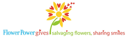 FLOWER POWER GIVES SALVAGING FLOWERS, SHARING SMILES trademark