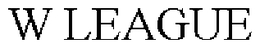 W LEAGUE trademark