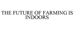 THE FUTURE OF FARMING IS INDOORS trademark