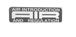 AIR INTRODUCTION AIR AND REGULATION trademark