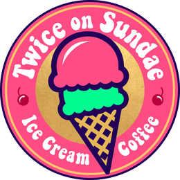 TWICE ON SUNDAE ICE CREAM COFFEE trademark