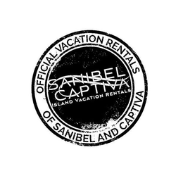 OFFICIAL VACATION RENTALS OF SANIBEL AND CAPTIVA SANIBEL CAPTIVA ISLAND VACATION RENTALS trademark