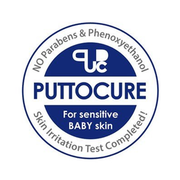 NO PARABENS & PHENOXYETHANOL, PUTTOCURE, FOR SENSITIVE BABY SKIN, SKIN IRRITATION TEST COMPLETED! trademark