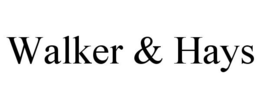 WALKER & HAYS trademark