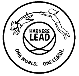 HARNESS LEAD ONE WORLD. ONE LEASH. trademark