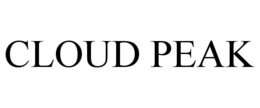 CLOUD PEAK trademark