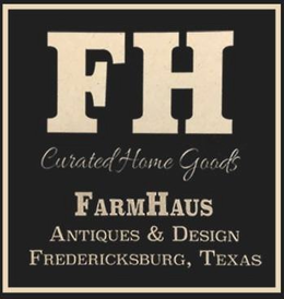 FH CURATED HOME GOODS, FARMHAUS, ANTIQUES & DESIGN FREDERICKSBURG, TEXAS trademark