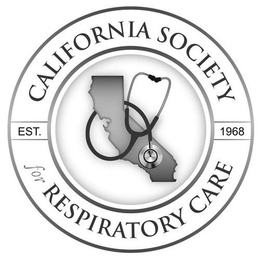 CALIFORNIA SOCIETY FOR RESPIRATORY CARE EST. 1968 trademark