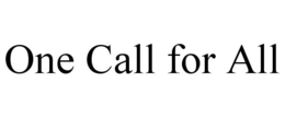 ONE CALL FOR ALL trademark