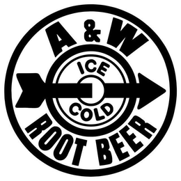 A&W ICE COLD ROOT BEER trademark