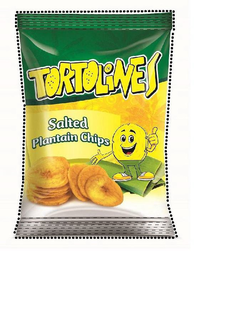 TORTOLINES SALTED PLANTAIN CHIPS trademark