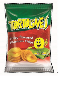 TORTOLINES SPICY FLAVORED PLANTAIN CHIPS trademark