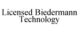 LICENSED BIEDERMANN TECHNOLOGY trademark