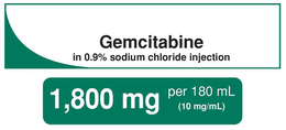 GEMCITABINE IN 0.9% SODIUM CHLORIDE INJECTION 1,800 MG PER 180 ML (10 MG/ML) trademark