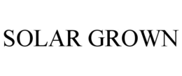 SOLAR GROWN trademark