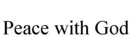 PEACE WITH GOD trademark