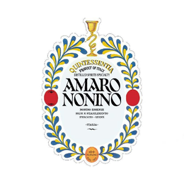 QUINTESSENTIA PRODUCT OF ITALY DISTILLED SPIRITS SPECIALTY AMARO NONINO NONINO ESSENZE SEDE E STABILIMENTO PERCOTO UDINE ITALIA NONINO DAL 1897 trademark