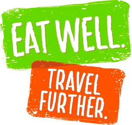 EAT WELL. TRAVEL FURTHER. trademark