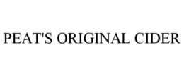PEAT'S ORIGINAL CIDER trademark