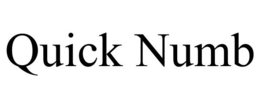 QUICK NUMB trademark