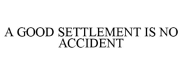 A GOOD SETTLEMENT IS NO ACCIDENT trademark