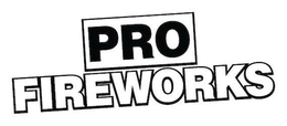 PRO FIREWORKS trademark