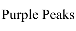 PURPLE PEAKS trademark