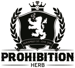 PROHIBITION HERB trademark