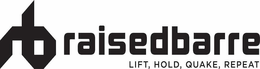 RB RAISEDBARRE LIFT, HOLD, QUAKE, REPEAT trademark