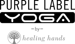 PURPLE LABEL YOGA -BY- HEALING HANDS trademark