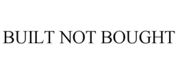 BUILT NOT BOUGHT trademark