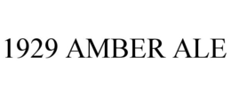 1929 AMBER ALE trademark